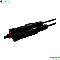 Solar Branch Fuse Connectors 2 To 1 PV Branch Connector With Inline Solar Fusible For Solar System Protection