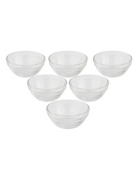 Uniglass Chutney Glass Bowl Set 145ml Set of 6 Transparent