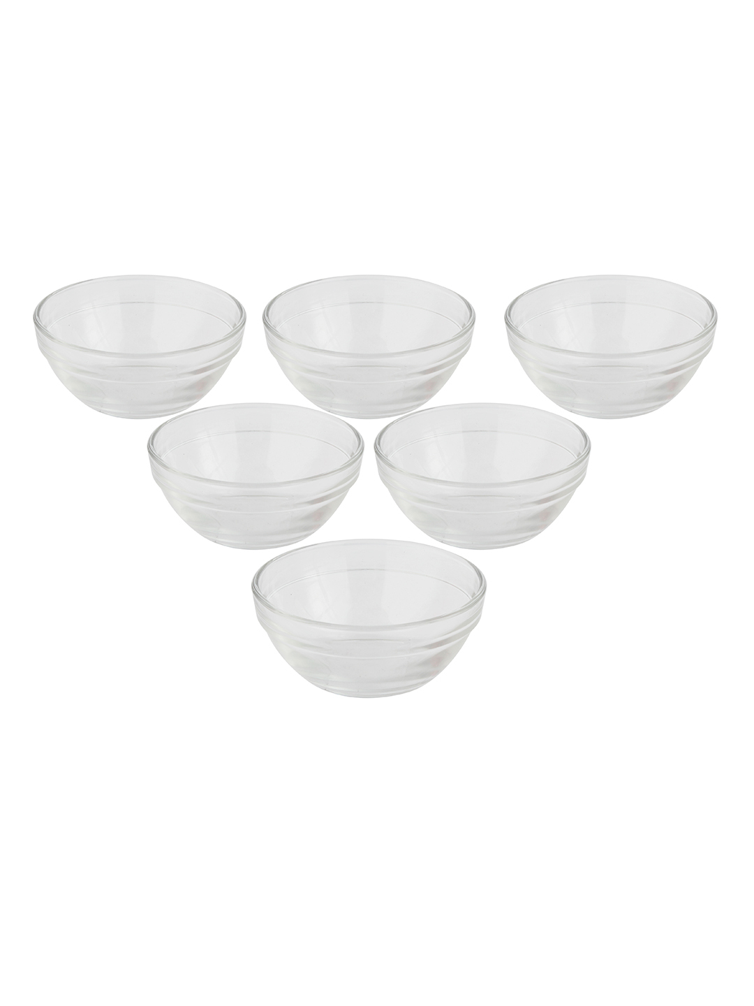 Uniglass Chutney Glass Bowl Set 145ml Set of 6 Transparent