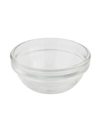 Uniglass Stackable Chutney Glass Bowls Set 75ml Set of 6 Transparent
