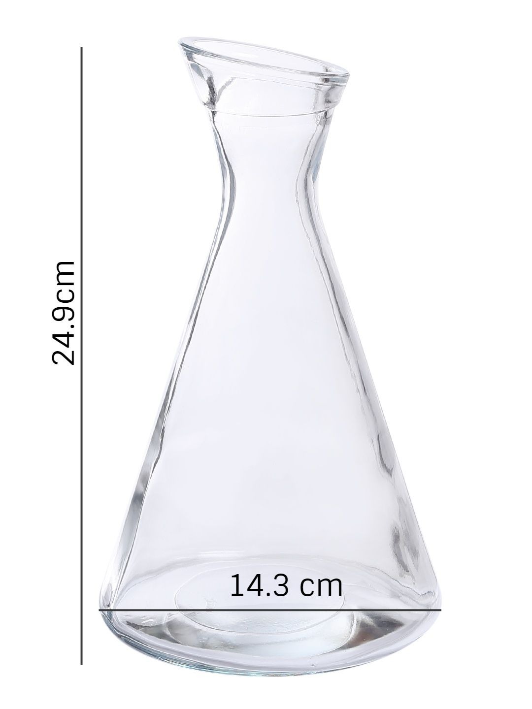 Oberglas Pisa Imported PitcherCarafeWaterMilkJuiceCocktailWhiskeyRumWine Decanter Glass1 Litre (1000ml)