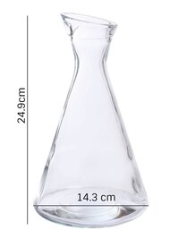 Oberglas Pisa Imported PitcherCarafeWaterMilkJuiceCocktailWhiskeyRumWine Decanter Glass1 Litre (1000ml)