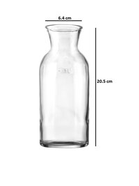 Uniglass Bar CarafePitcherJuiceWaterMilkWhiskeyRumWine Decanter Glass 500ml