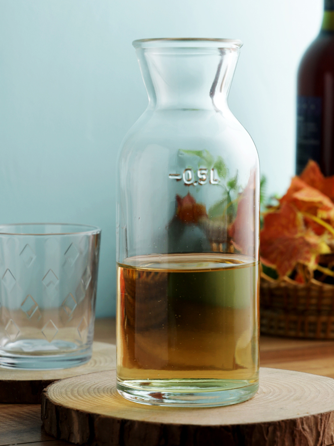 Uniglass Bar CarafePitcherJuiceWaterMilkWhiskeyRumWine Decanter Glass 500ml