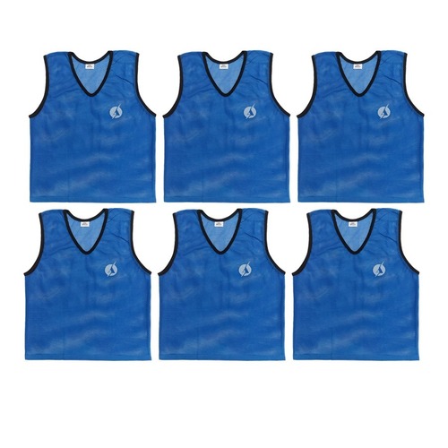 SAS SPORTS Training Bibs blue  (Set of 6) M