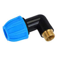 Blue And Black Mdpe Compression Mta Brass Elbow