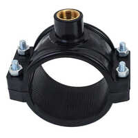 काले HDPE सैडल के साथ पीतल का इन्सर्ट