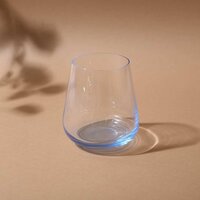 Whiskey Glass 400 ML Set of 6 Pcs Blue Base  Bohemia Crystal Siesta