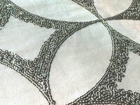 Dyeable Embroidery fabric with Sequins work
