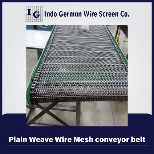 Plain crimp Wire Mesh conveyor belt