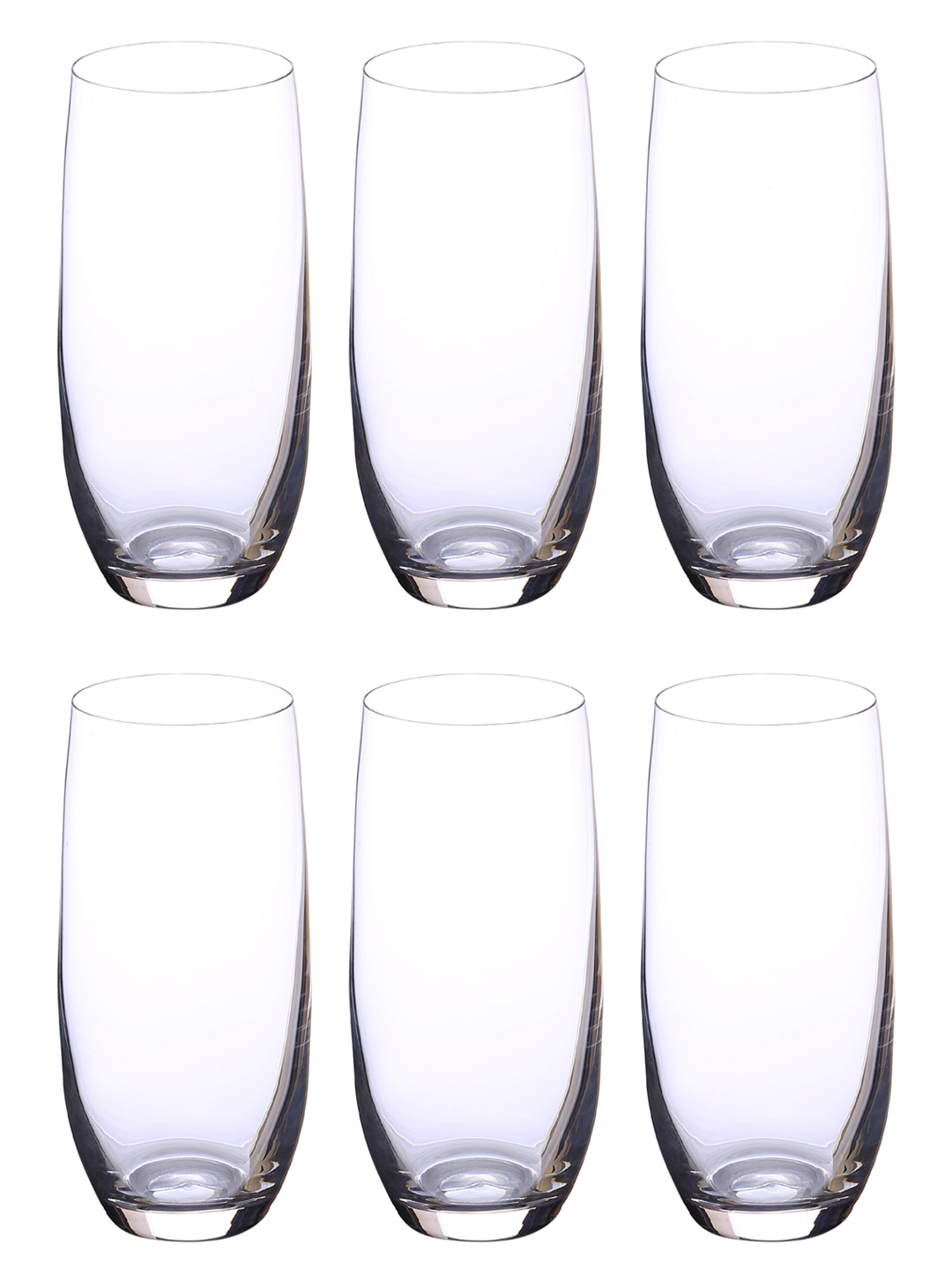 bohemia-crystal Club Tall CocktailMocktailJuiceBeerVodka Glass Set (Transparent 350ml) Set of 6