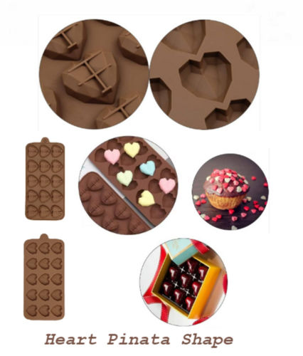 Heart Pinata Shape Chocolate Moulds