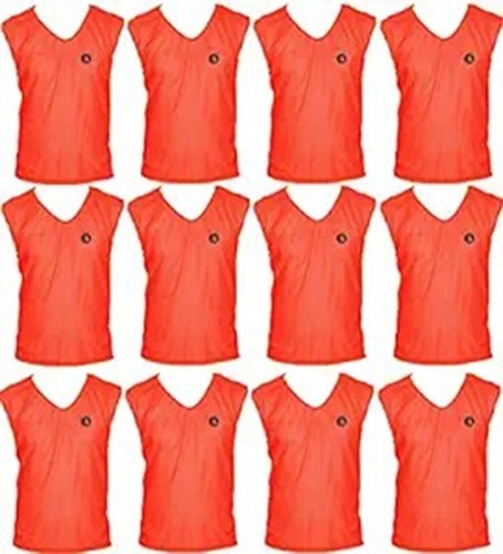 SAS SPORTS Training Bibs (Set of 12) Orange M