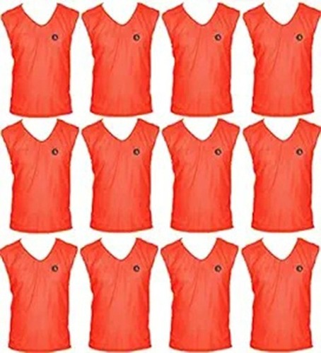SAS SPORTS Training Bibs (Set of 12) Orange L