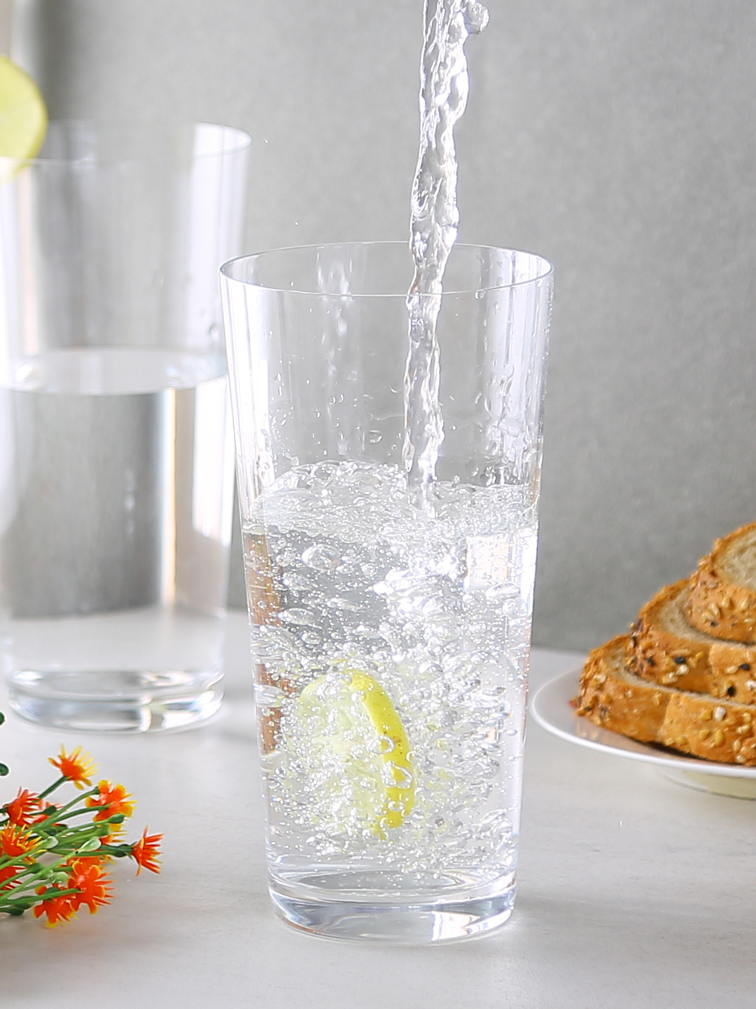 Bohemia Crystal Jive Tall CocktailMocktailJuiceWaterBeerVodka Glass Set (Transparent 400ml) Set of 6