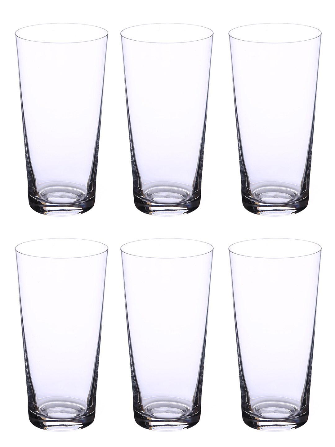 Bohemia Crystal Jive Tall CocktailMocktailJuiceWaterBeerVodka Glass Set (Transparent 400ml) Set of 6