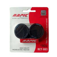 Rct003 Car Tweeter - High-quality Materials, 1 Inch Round, Black Color, 3-20 Kilohertz Frequency Range, Warranty Included