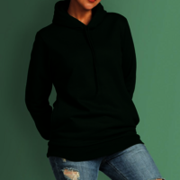 Plain Cotton Pullover Hoodies For Women - 100% Combed Cotton, Customized Size, Long Sleeves, All Colors Available | Hypoallergenic, Moisture Absorbing, Breathable