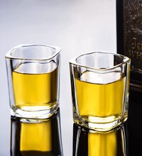 Smartserve VodkaTequila Square Shot Glass Set of 6 75ml Gift Box