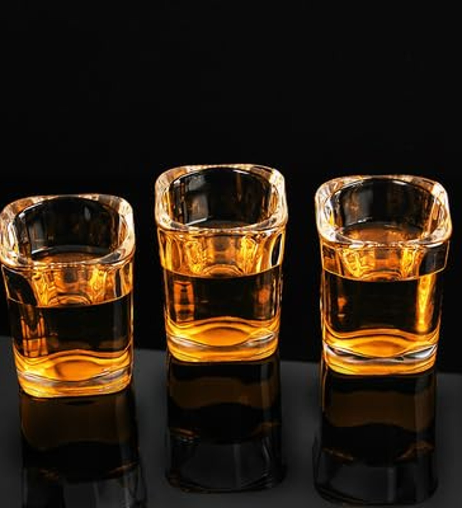 Smartserve VodkaTequila Square Shot Glass Set of 6 75ml Gift Box