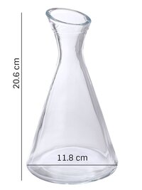Oberglas Smartserve Pisa Bar CarafePitcherWhiskeyJuiceWaterMilkTeaRumWine Decanter Glass 500ml Transparent