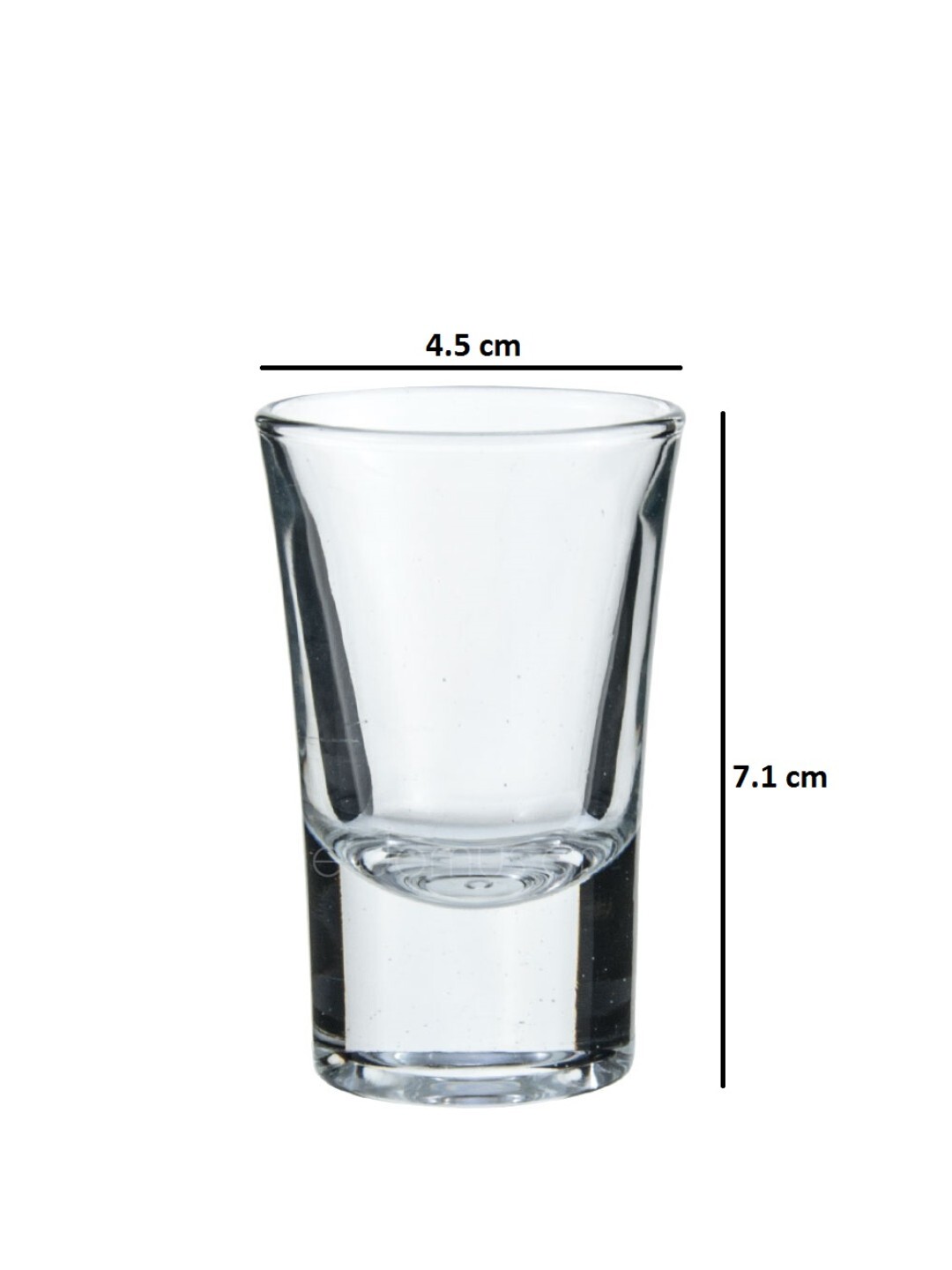 Uniglass Cheerio Imported Vod ka And Teq uila Shot Glass Set 35ml Set of 6 Small