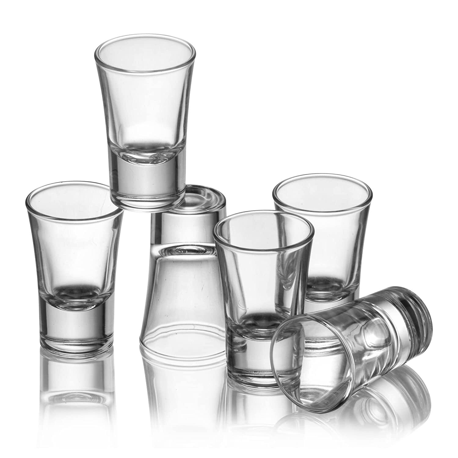 Uniglass Cheerio Imported Vod ka And Teq uila Shot Glass Set 35ml Set of 6 Small