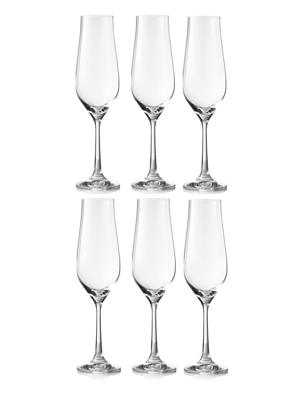 Bohemia Crystal Tulipa Champagne Flutes Glass Set 170ml Set of 6