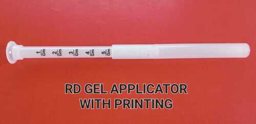 Round Gel Applicator With Printing - Color: Transparent