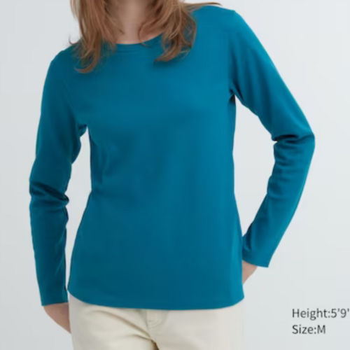 Supima Cotton Long Sleeve T-Shirt for Womens