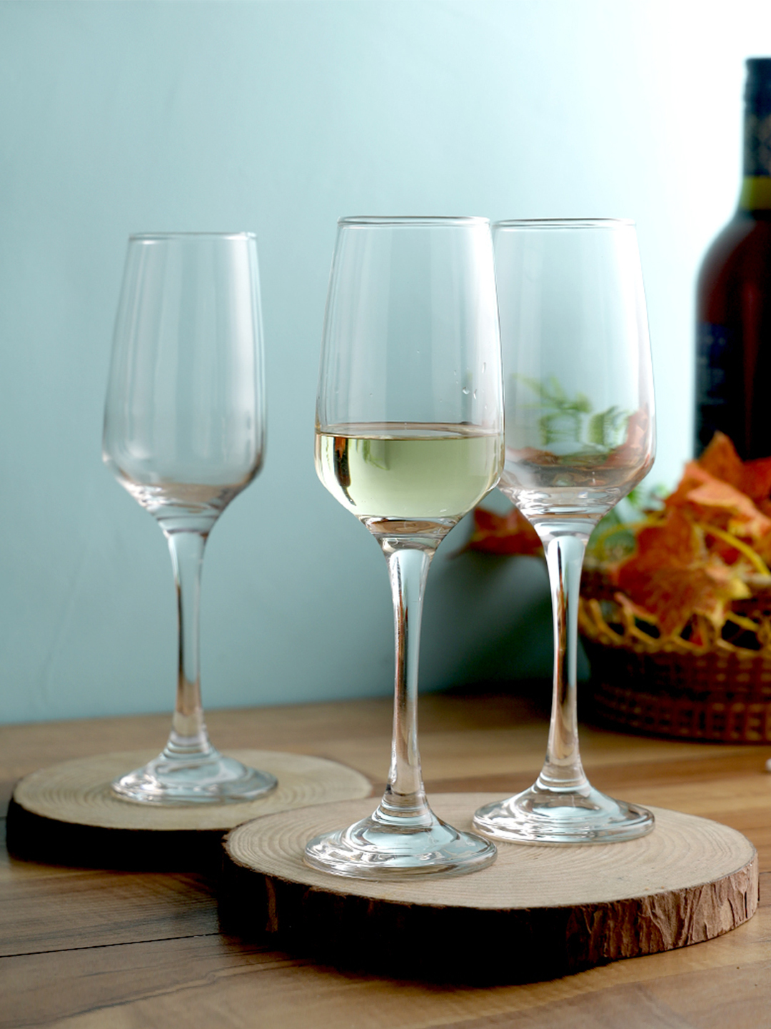 Uniglass King Champagne Flutes Glass Set 229ml Set of 6 Clear