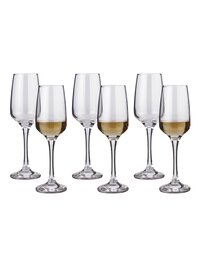 Uniglass King Champagne Flutes Glass Set 229ml Set of 6 Clear