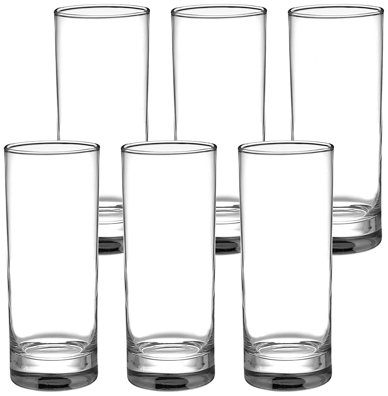 UNIGLASS Classico Tall Highball CocktailMocktailVodka Glass Set 325ml