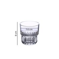 Uniglass Hills Small Water and Juice Glass Set 205ml Set of 6Transparent