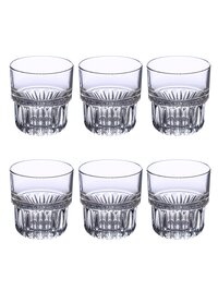 Uniglass Hills Small Water and Juice Glass Set 205ml Set of 6Transparent