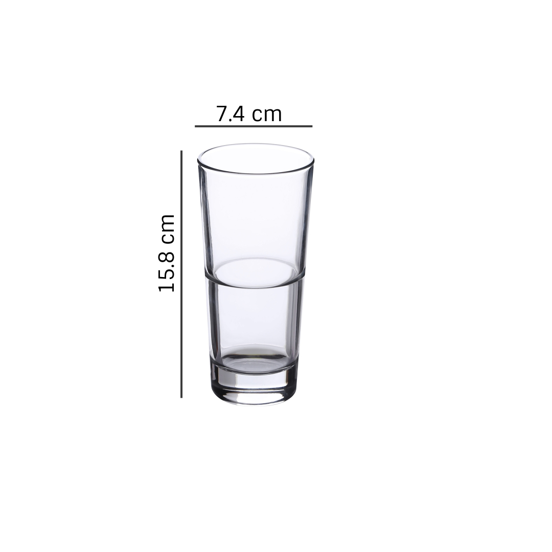 Uniglass Oxford Highball WaterJuiceMocktailVodkaCocktail Glass Set 330 ML