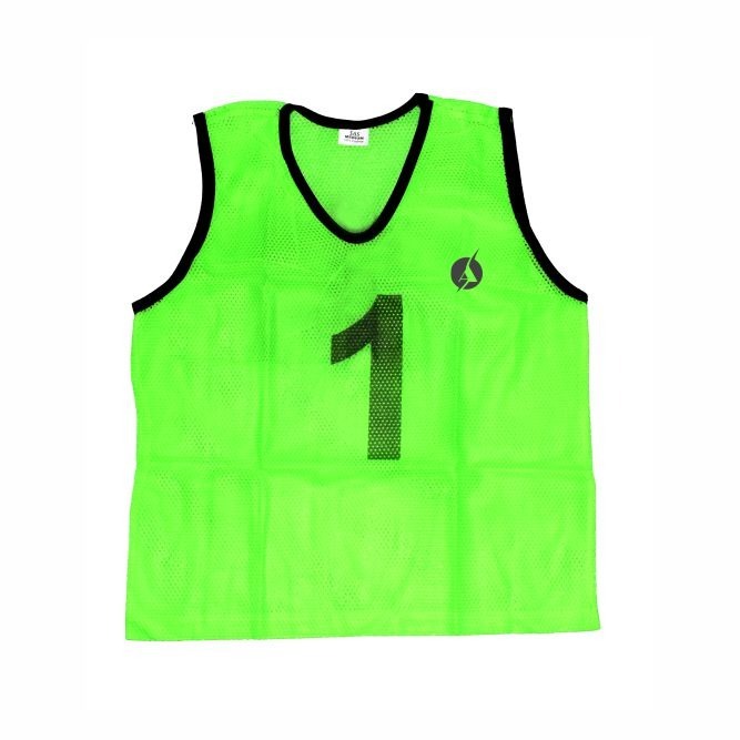 SAS SPORTS 1 to 12 Numbered Training Bibs Green M