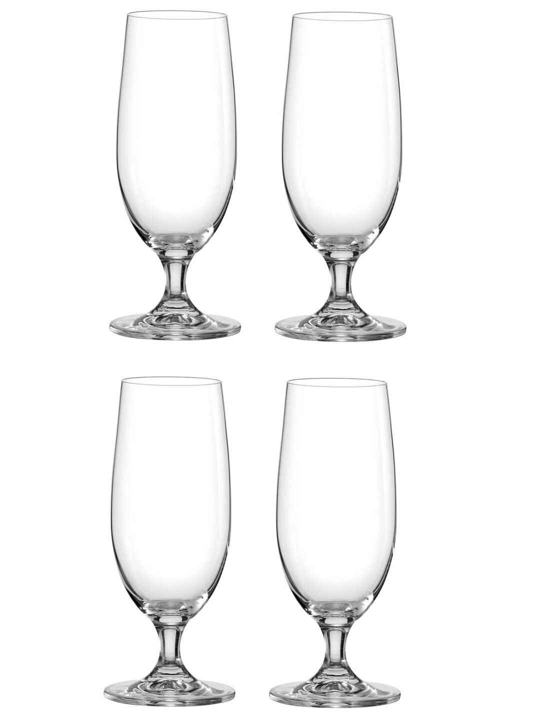 Bohemia Crystal Bar Cocktail  Mocktail  Beer Glasses Set Transparent 360ml Set of 4