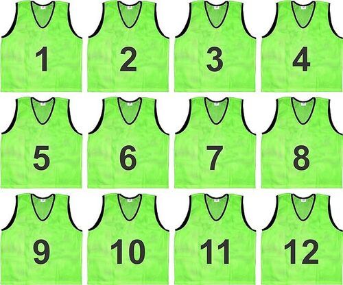 Sas Sports 1 To 12 Numbered Training Bibs Green L