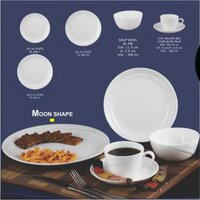 Ceramic Cup Plate And Bowl - Durable Ceramic Material, Versatile Sizes For Home And Hotel Use, Aesthetic Appeal In Classic Black And Elegant Designs