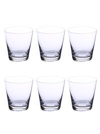Bohemia Crystal Jive Whiskey Glass 330ml Set of 6 Transparent