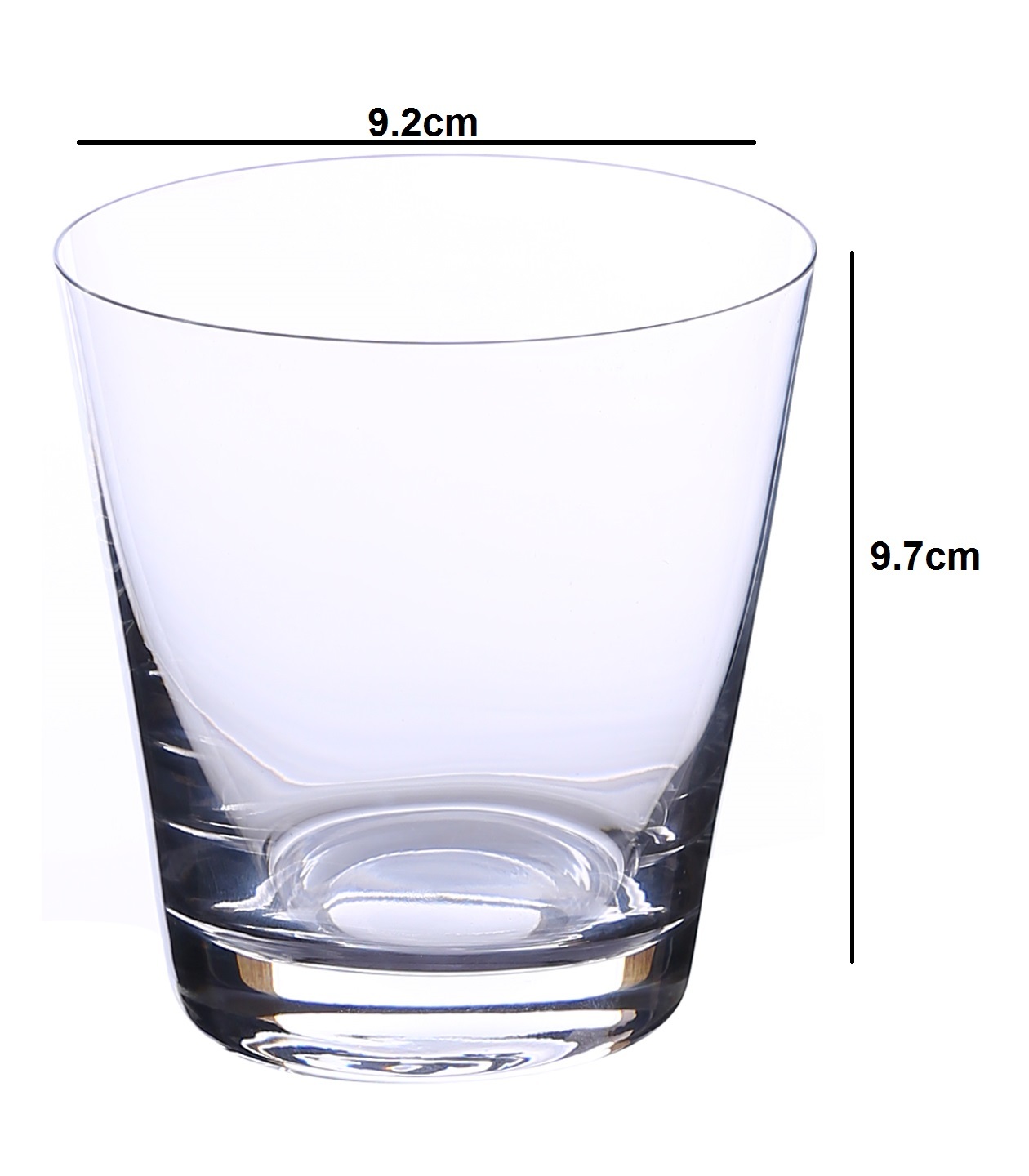 Bohemia Crystal Jive Whiskey Glass 330ml Set of 6 Transparent