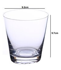 Bohemia Crystal Jive Whiskey Glass 330ml Set of 6 Transparent