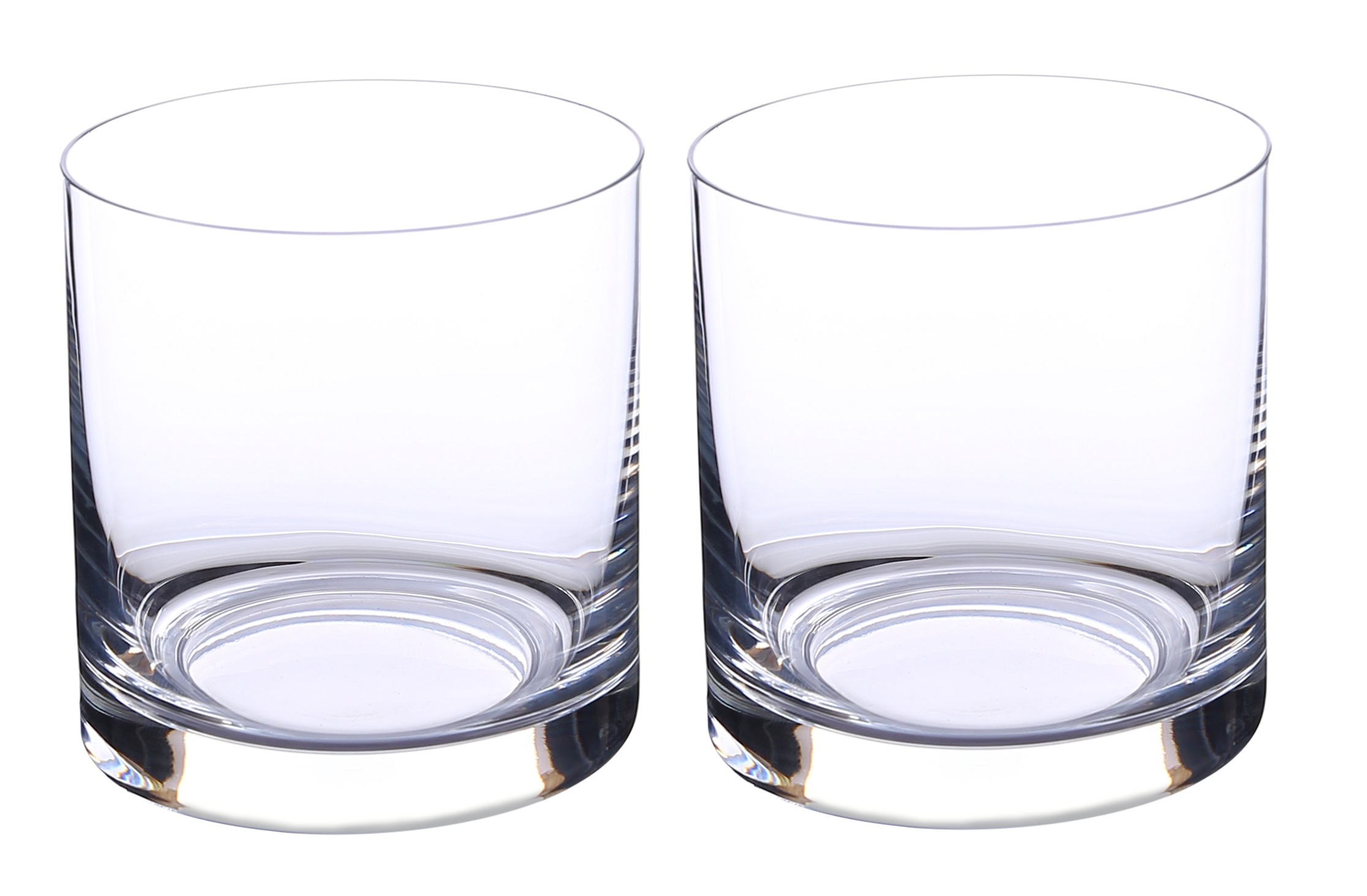 Bohemia Crystal Barline Whiskey Glass Set 410ml Set of 6 Transparent
