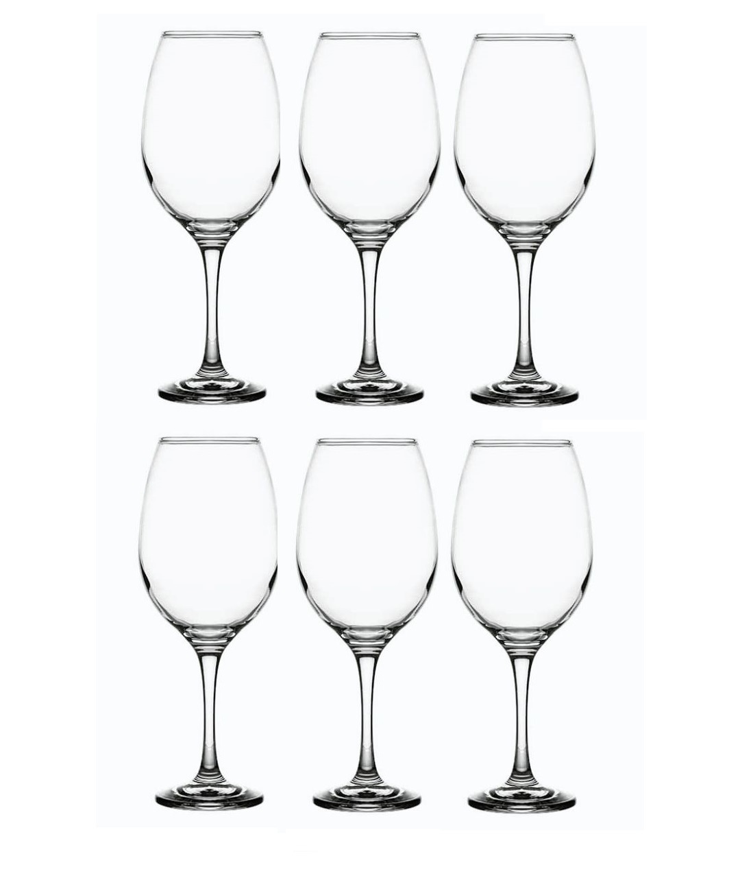 Smartserve Queen Imported RedWhite Wine Glass Set 360ml Set of 6 Gift Box