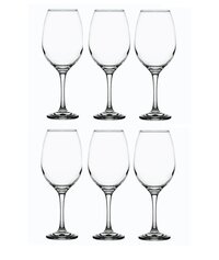 Smartserve Queen Imported RedWhite Wine Glass Set 360ml Set of 6 Gift Box