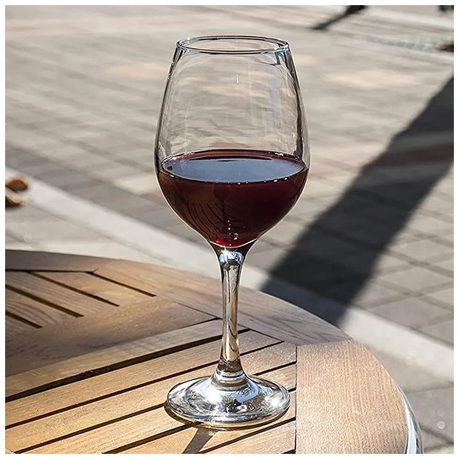 Smartserve Queen Imported RedWhite Wine Glass Set 360ml Set of 6 Gift Box