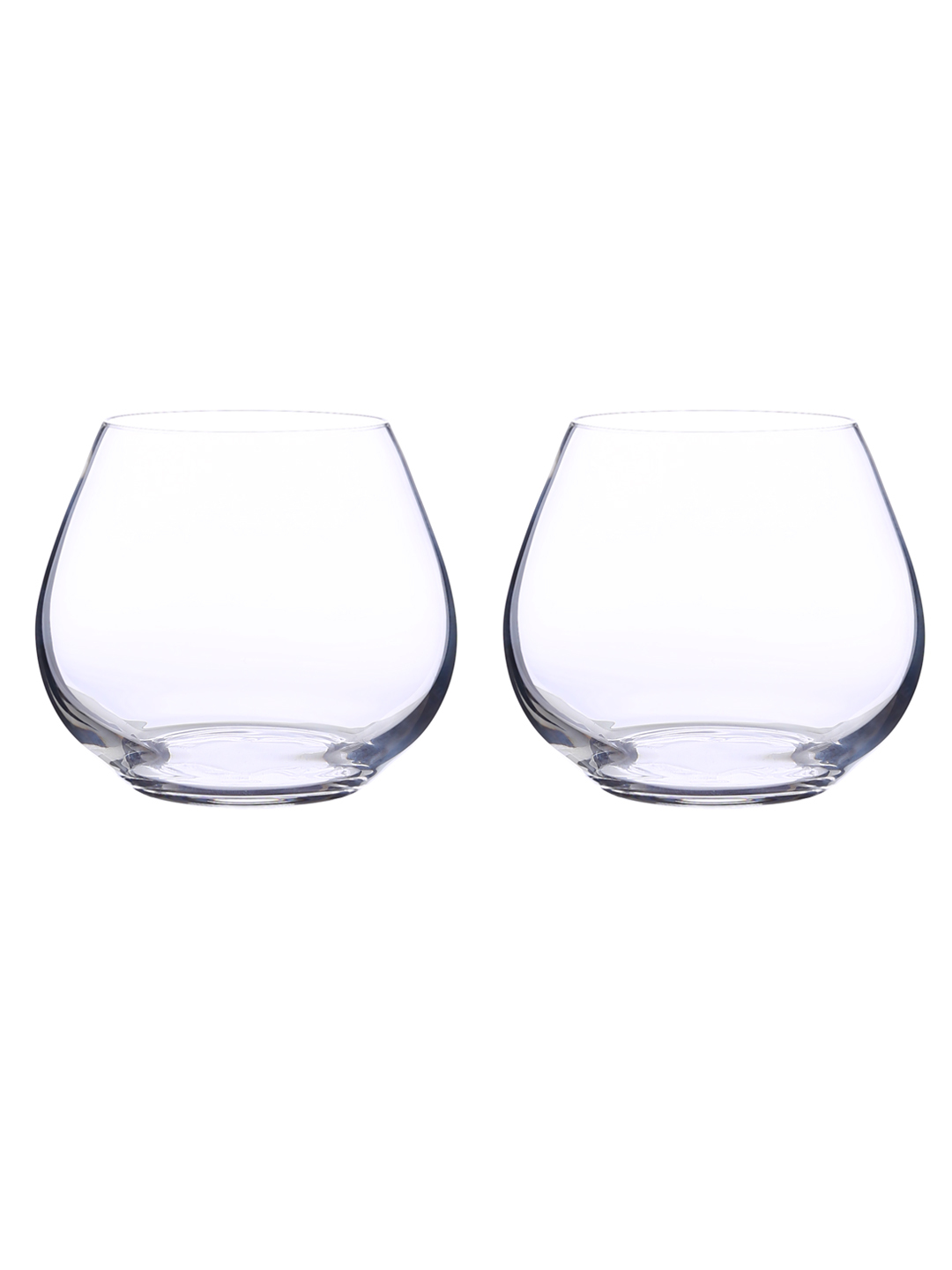 Bohemia Crystal Amoroso Imorted Stemless GinCocktailWine Glass Set 340ml Small Set of 2 Gift Box