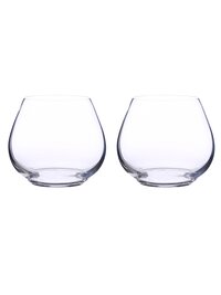 Bohemia Crystal Amoroso Imorted Stemless GinCocktailWine Glass Set 340ml Small Set of 2 Gift Box