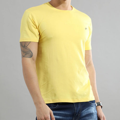 Bamboo 100 % Cotton T Shirts Plain For Mens